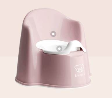 BABY BJORN WC-POTJE ZETEL PASTELROZE/ WIT