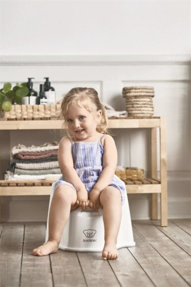 BABY BJORN WC-POTJE ZETEL WIT/ GRIJS