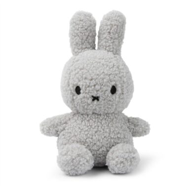 BTTOYS NIJNTJE ZITTEND TERRY LICHT GRIJS 23 CM