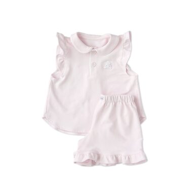 TEDDIES&STORIES SHORT SET PYJAMA ALINE BLUSH PINK - ROZE
