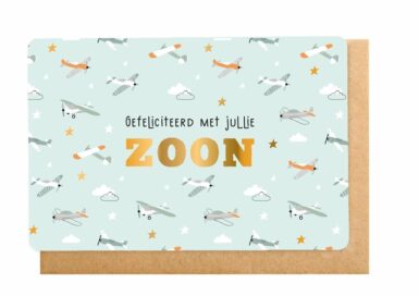 WENSKAART GEFELICITEERD MET JULLIE ZOON