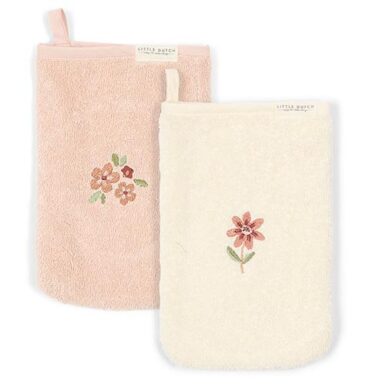 LITTLE DUTCH FAIRY GARDEN WASHANDJES SET GEBORDUURD - ROZE
