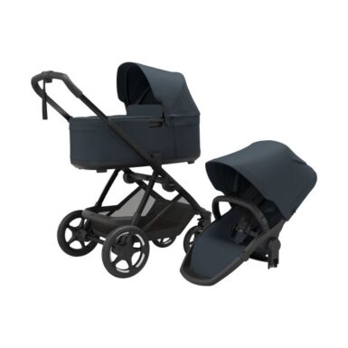 THULE CHARM 2 IN 1 KINDERWAGEN EN REISWIEG - DONKERBLAUW