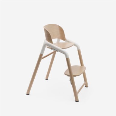 BUGABOO GIRAFFE EETSTOEL NEUTRAL WOOD/WHITE - WIT