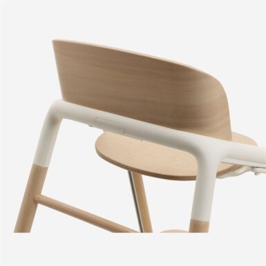 BUGABOO GIRAFFE EETSTOEL NEUTRAL WOOD/WHITE - WIT