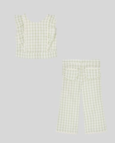 PAZ RODRIGEZ SETJE BLOUSE + BROEK OLIVE