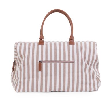 CHILDHOME MOMMY BAG STRIPES - NUDE/TERRACOTTA
