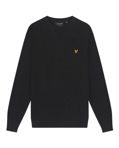 LYLE & SCOTT TRUI KATOEN MET RONDE HALS DARK NAVY