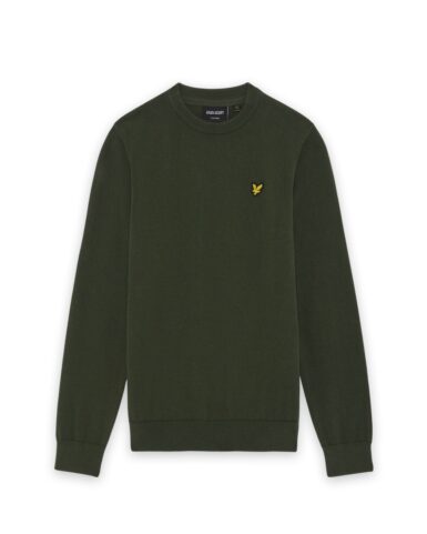 LYLE & SCOTT TRUI KATOEN MET RONDE HALS KHAKI
