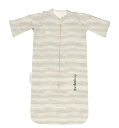 PUCKABABY BAG NEWBORN <6M COTTON GREEN STRIPES