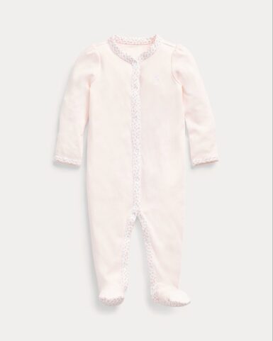 RALPH LAUREN KRUPPAKJE MET GEBLOEMDE RAND LIGHT PINK