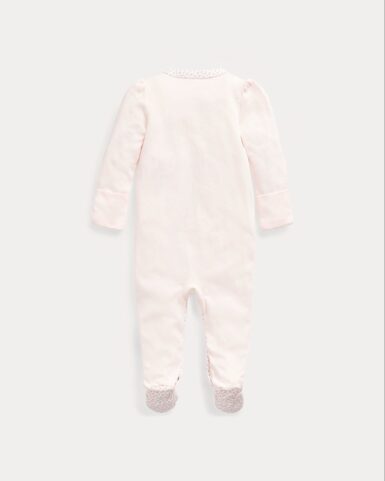RALPH LAUREN KRUPPAKJE MET GEBLOEMDE RAND LIGHT PINK