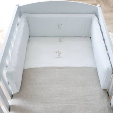 THEOPHILE & PATACHOU NATURAL GARDEN PARTY BEDBESCHERMER GEWAFELD 210CM