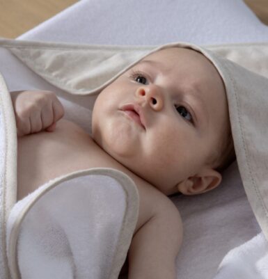 LIVING NATURE BADCAPE + WASHANDJE LINNEN COLLECTIE