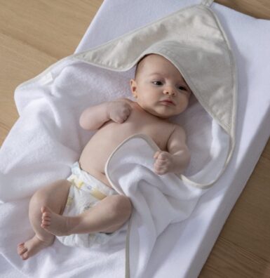 LIVING NATURE BADCAPE + WASHANDJE LINNEN COLLECTIE