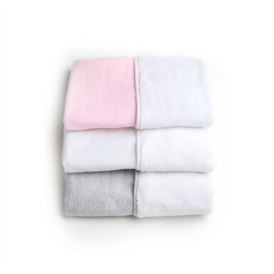 LIVING NATURE DEKEN LOSANGE/ FLEECE ROZE