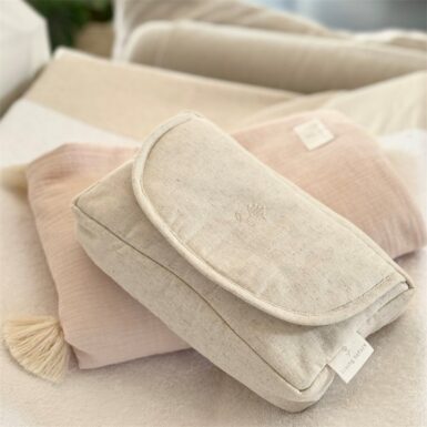 LIVING NATURE HOES VOCHTIGE DOEKJES LINNEN COLLECTIE BEIGE