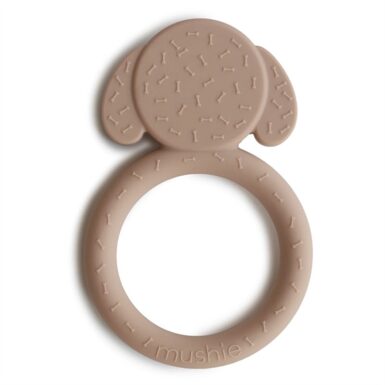 MUSHIE TEETHER DOG NATURAL - NATUREL