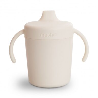 MUSHIE TRAINING SIPPY CUP IVORY - BEIGE