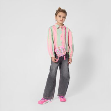 BILLIEBLUSH BARREL JEANS DENIM GREY