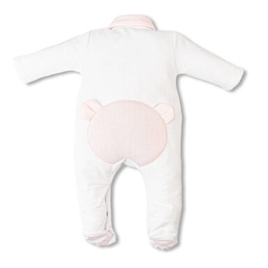 FIRST KRUIPPAKJE BEAR GEBREID ROSE