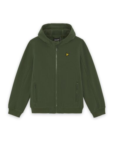 LYLE & SCOTT SOFTSHELL HOODED JACKET - OLIVE