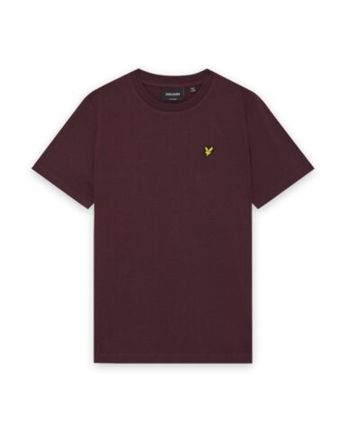 LYLE & SCOTT T SHIRT - BURGUNDY