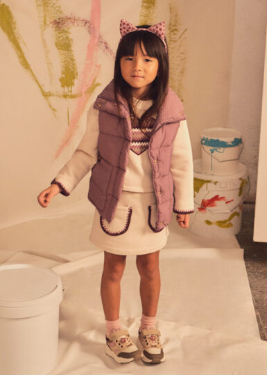 MAYORAL SETJE HART SWEATER MET ROKJE BEIGE