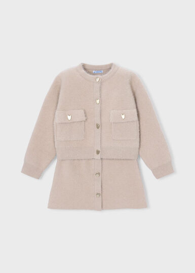 MAYORAL SETJE MET HARTVORMIGE KNOPEN BEIGE