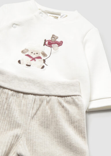 MAYORAL SET SWEATER + BROEK MILK