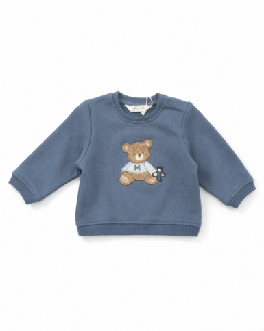 MAYORAL SWEATER MET TEDDYBEER LIGHT BLUE