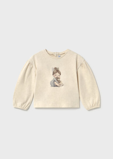 MAYORAL T SHIRT MET MEISJE TEDDYBEER