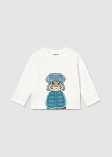 MAYORAL T SHIRT TIJGER MET 3D BODYWARMER