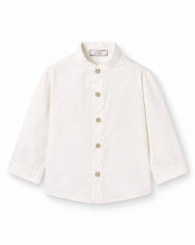 PAZ RODRIGUEZ HEMD MET MAO KRAAG WHITE