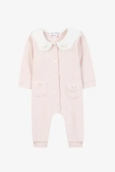 TARTINE ET CHOCOLAT JUMPSUIT LONG COTTON DEW PETER PAN COLLAR