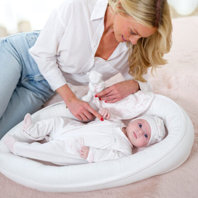 FIRST COCOON NEST LINEN PINK