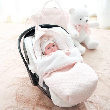 FIRST VOETENZAK LINEN PINK
