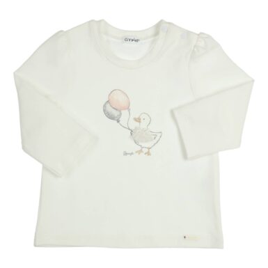 GYMP T-SHIRT LANGE MOUW AERODOUX DUCK OFF WHITE