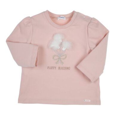 GYMP T-SHIRT LANGE MOUW AERODOUX FLUFFY BLOSSOMS OLD ROSE