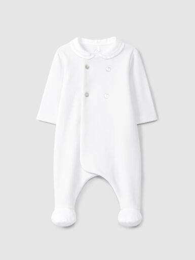 LARANJINHA KRUIPPAKJE MET PETER PAN KRAAGJE WHITE