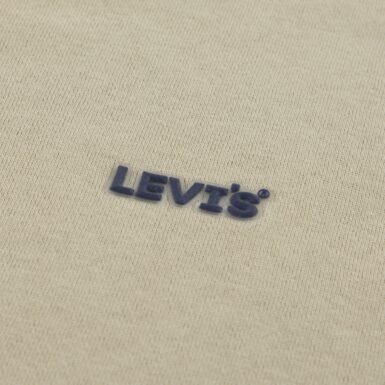 LEVI'S HOODIE MET RITS - BEIGE