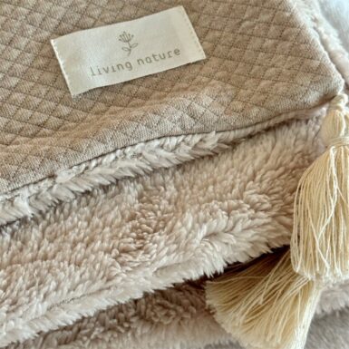 LIVING NATURE DEKEN DORA - BEIGE