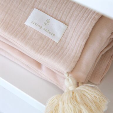 LIVING NATURE DEKEN DORIS ROZE - BEIGE