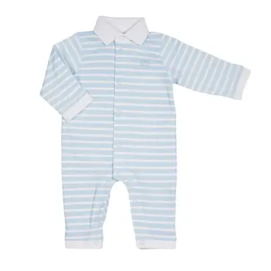 NATINI BABYGROW BARNIE STRIPES WHITE-BLUE