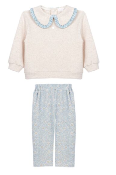 PATACHOU SETJE MET BLOEMEN BEIGE