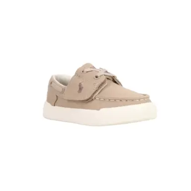 RALPH LAUREN BOOTSCHOEN CANVAS/CREAM