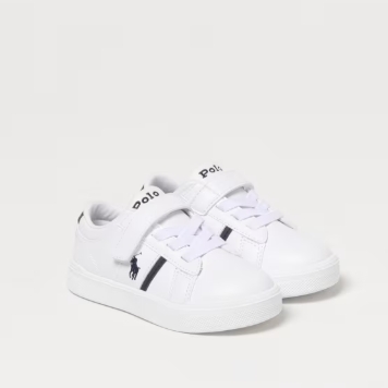 RALPH LAUREN SNEAKERS WHITE NAVY - WIT