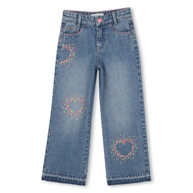 BILLIEBLUSH JEANS MET KLEURRIJKE STEENTJES BLAUW