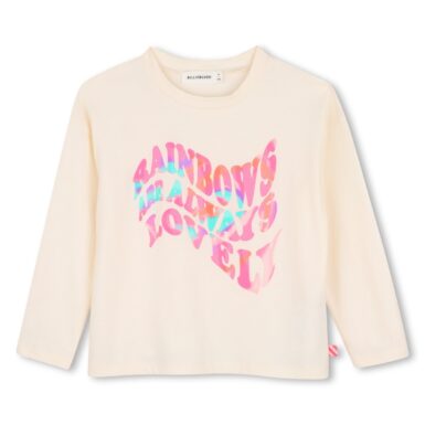 BILLIEBLUSH T-SHIRT MET LANGE MOUW IVORY