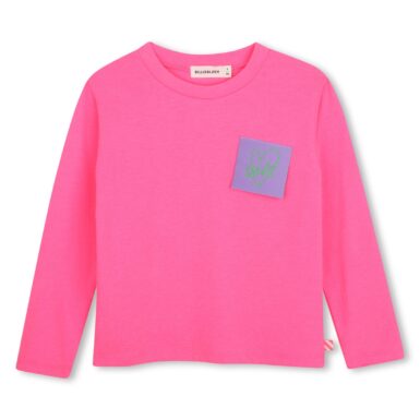 BILLIEBLUSH T-SHIRT MET LANGE MOUW PINK